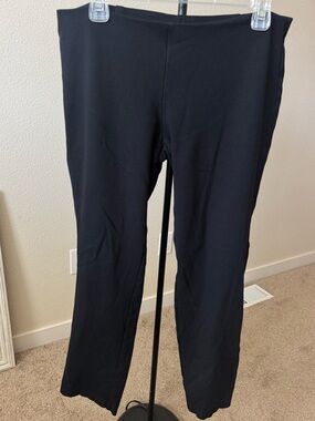 Eileen Fisher Black Stretch Cropped Pants